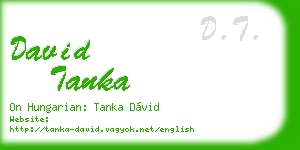 david tanka business card